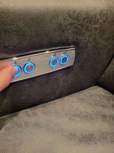 電動パーソナルチェア リクライニング グレー 椅子