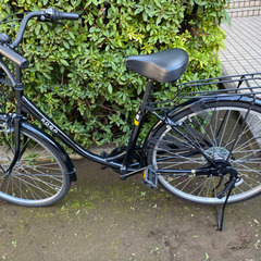 黒 変速付き自転車