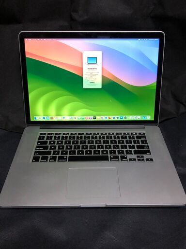 「MacBook Pro Retina 15インチ Mid 2014 MGXA2J/A」高細密Retinaディスプレイ搭載 / 高性能クアッドコアCore i7搭載 /メモリー16GB / SSD-512GB(換装可) / MacOS(Sonoma-Patcher利用)\u0026Office2019とWin11(最新23H2版)＆Office Proの選択起動可能 / Webカメラ / Bluetooth / 無線LAN / バッテリー使用可（充放電回数482回、状態：修理サービス推奨）/中古品