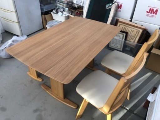 ナフコ ダイニングテーブルセット オリビア テーブル伸縮タイプ  