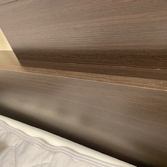 【クイーン】引出し、コンセント、照明付きベッドフレーム