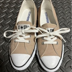 CONVERSE ポインテッド スニーカー ベージュ 22.5cm 