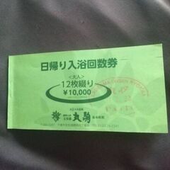 【ネット決済・配送可】丸駒温泉旅館　日帰り入浴回数券 7枚。