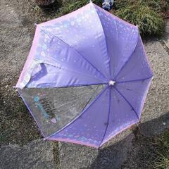 子供用　紫とピンクの傘　