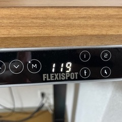 flexispot e7 足ブラック＋カーブ型天板ブラウン