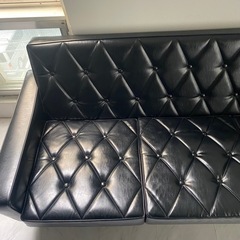 カリモク60 ロビーチェア　3シーター　オットマン付