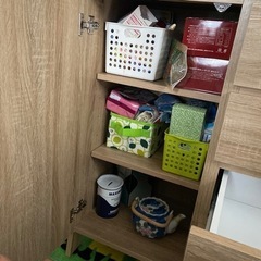 食器棚 キッチン収納 キッチン チェスト 電子レンジ台 カップボード キッチンラック 収納棚 完成品 収納 幅82.5cm 