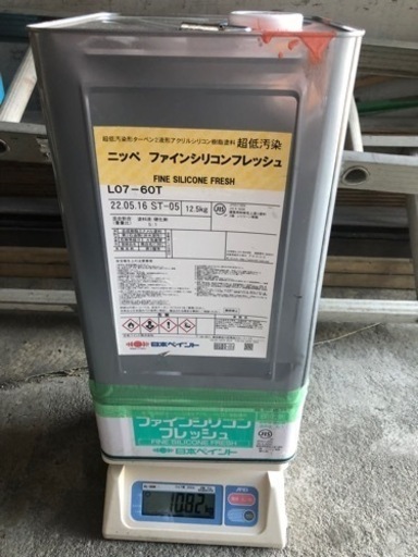 日本ペイント【ファインシリコンフレッシュ】《07-60T》2液タイプ　ニッペ