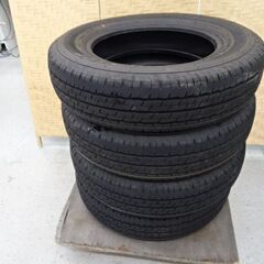 【恵庭】新車外し　155/80R14　夏タイヤ　SP175　ダン...