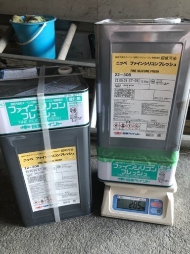 ［新品+α］日本ペイント【ファインシリコンフレッシュ】《22-30B》2液タイプ　ニッペ