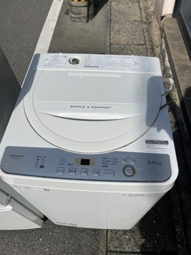 福岡市配送設置無料 シャープ冷蔵庫、洗濯機セット - 洗濯機
