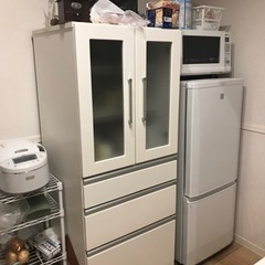 冷蔵庫、食器棚、オーブンレンジ【セット】