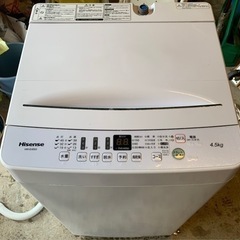 ハイセンス4.5kg洗濯機　HW-E4503