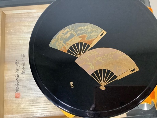 漆塗りお茶うけ、小皿、茶櫃