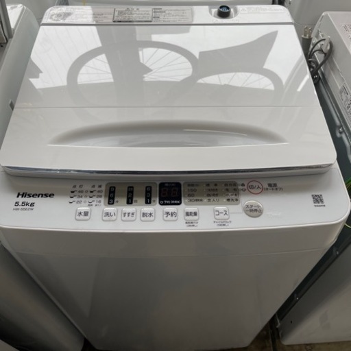 2023年　ハイセンス  洗濯機　5.5kg  ピカピカ