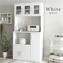 (決定済)食器棚　キッチンボード　ホワイト