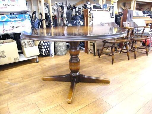 J40　飛騨産業 キツツキマーク カントリー ダイニング 4点セット 飛騨産業 ダイニングテーブル、椅子4脚セット