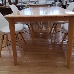 ☆ジモティ割あり☆ ニトリ ダイニングセット ナチュラル H70×D80×W148 