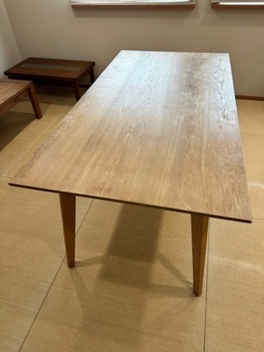 オーク無垢　ダイニングテーブル中古