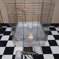 飼育セット 鳥小屋 バードゲージ ペットヒーター