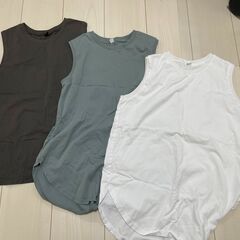 【3点セット】ユニクロ ノースリーブシャツ Sサイズ