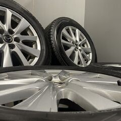 【DUNLOP WINTER MAXX SJ8+ 225/65R17】スタッドレス【MAZDA CX-5 純正ホイール 17インチ 7J5HPCD114.3+50】22年製 バリ溝　(MTI484)クレジットカード QRコード決済可能 DUNLOP WINTER MAXX SJ8+ 225/65R17】スタッドレス【MAZDA CX-5 純正