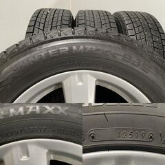 【DUNLOP WINTER MAXX SJ8 225/65R17】スタッドレス【トヨタ 30系RAV4 純正ホイール 17インチ 7J5HPCD114.3+45】19年製 バリ溝　(MTI485) クレジットカード QRコード決済可能
