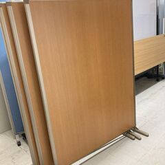 中古　美品　コクヨ　パーテーション　自立式　衝立　間仕切り　木目...