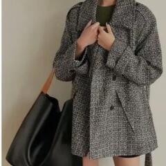 AMAIL Tweed bulky coat