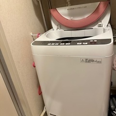 【SHARP】全自動洗濯機 ピンク シャープ 6.0kg 201...