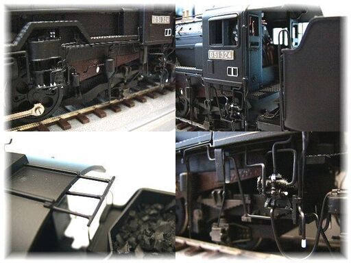 D51 324形 蒸気機関車 門デフ 1/42 Detail Up OJゲージ D51 324