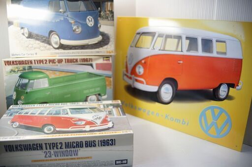 Hasegawa　VW　1/24　TYPEⅡ　ｖａｎ、トラック　未組立
