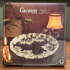 西ドイツ製 Carmen ガラス大皿 31cm