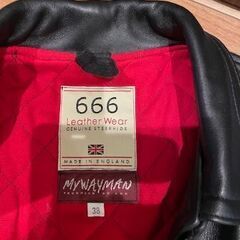 値下げ】レザージャケット666 シドジャン サイズ38