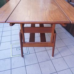 デンマーク チーク材 エレベーターテーブル 北欧ビンテージ デンマーク