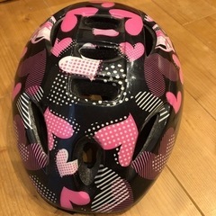 お値下げしました！自転車ヘルメット　子供サイズ　ピンクハート　