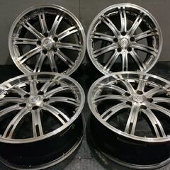 MANARAY SPORT マナレイスポーツ 社外ホイール 18インチ 4本 7J5HPCD114.3+53 深リム レヴォーグ オデッセイ等　(VHI317)