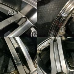 MANARAY SPORT マナレイスポーツ 社外ホイール 18インチ 4本 7J5HPCD114.3+53 深リム レヴォーグ オデッセイ等　(VHI317)