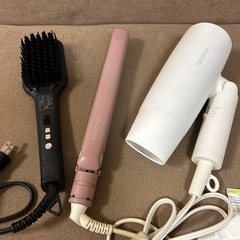 サロニア　３点セット　ヒートブラシ　ドライヤー　ヘアアイロン