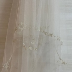 ミッキー ベール ウエディング ゴールド ショート ラメあり