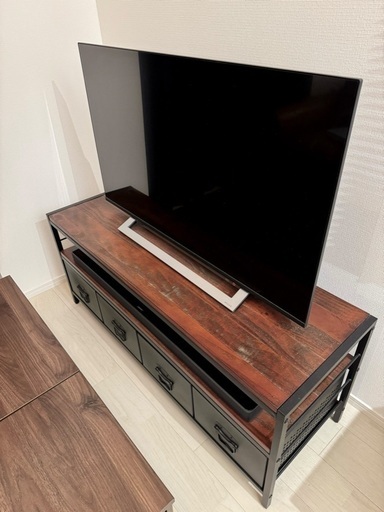 引き出し付テレビボード　幅120  (2021年購入製品)