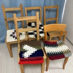木の椅子　ナチュラル✨手作り風