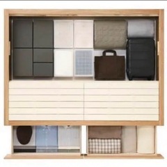 無印良品　ダブルベッド　マットレス付き