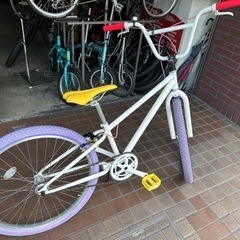 ★美品★26インチ　シングルギア　オシャレな街乗り用オーダーメイド自転車　ホワイト　