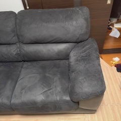 初期型 ニトリ L字ソファー カウチソファ ウォール2 グレー