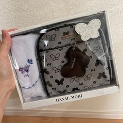 【0円】HANAE MORI ポーチ ハンカチセット