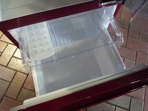 2019年製 2ドア冷蔵庫 184L AQUA AQR-18H ボルドー 100Lクラス  