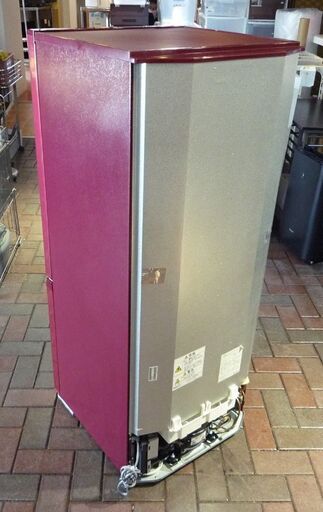 2019年製 2ドア冷蔵庫 184L AQUA AQR-18H ボルドー 100Lクラス  