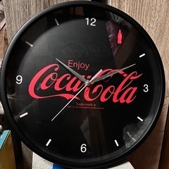 コカコーラ 黒時計 掛け時計