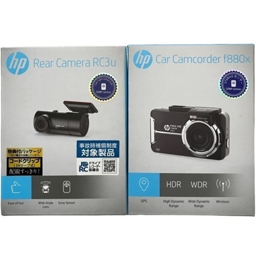 新品/hpドライブレコーダー 前後2カメラドライブレコーダー 2カメラ　WiFi スマホ　エイチピー　hp